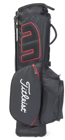 Titleist Golf Titleist NEW Players 4 Stand Bag - Black/Black/Red -Clubs Sales 2023 0063