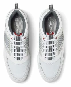 FootJoy Golf FootJoy Fury Golf Shoes - White/Red -Clubs Sales 2023 1 2 12 3