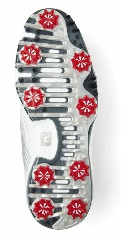 FootJoy Golf FootJoy Fury Golf Shoes - White/Red -Clubs Sales 2023 1 4 3