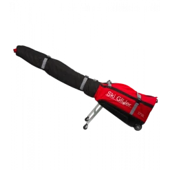 Brand Fusion Sun Mountain Ski Glider - Travel Bag For Skis - Black/Red - 179cm