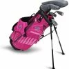 U.S. Kids Golf U.S Kids Golf UL48-s 5 Club Stand Set - Pink/Pink - Left Hand