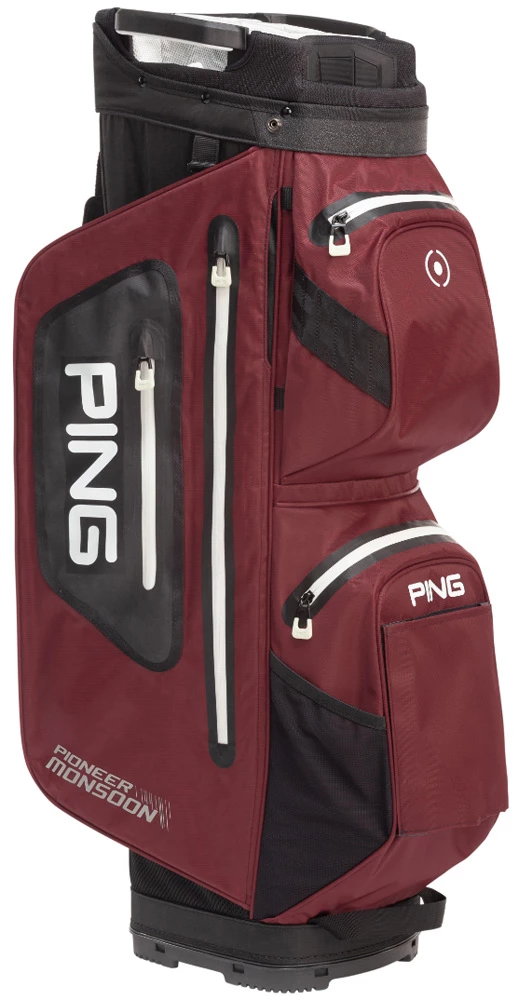 Ping Golf PING Pioneer Monsoon Cart Bag - Mulberry/Black 3 Ping Golf PING Pioneer Monsoon Cart Bag - Mulberry/Black