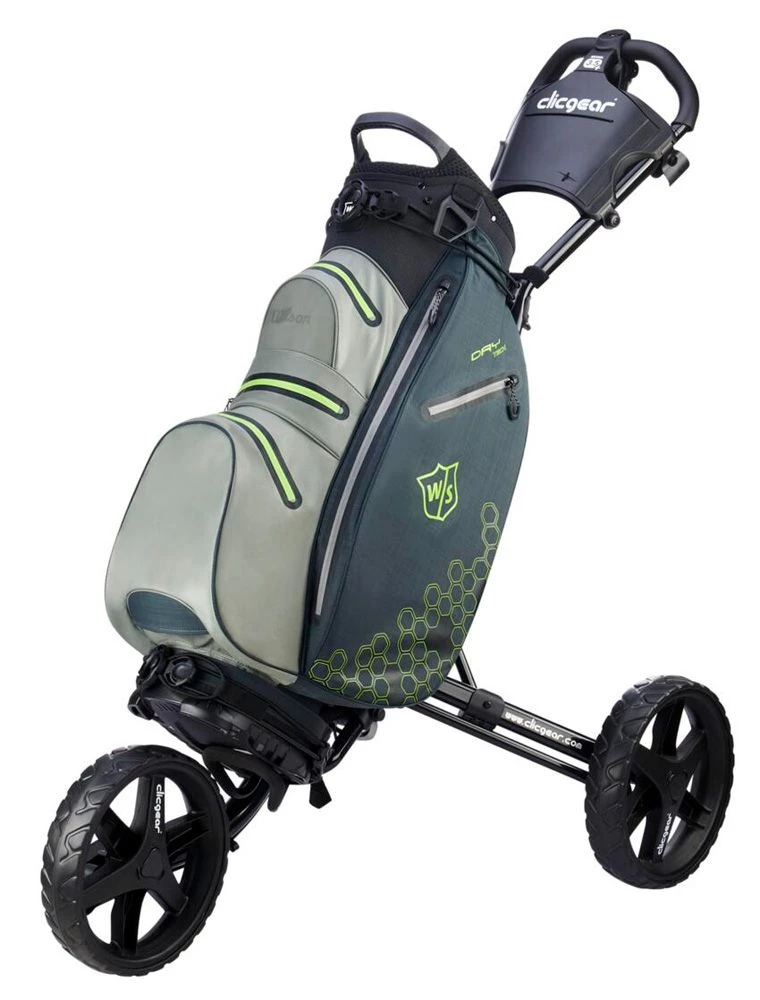 Wilson Golf Wilson Dry Tech II Cart Bag-Black/Blue/Green 3 Wilson Golf Wilson Dry Tech II Cart Bag-Black/Blue/Green