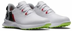 FootJoy Golf FootJoy Fuel Junior Golf Shoe - White/Black/Lime -Clubs Sales 2023 45034 2