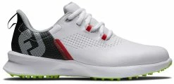 FootJoy Golf FootJoy Fuel Junior Golf Shoe - White/Black/Lime