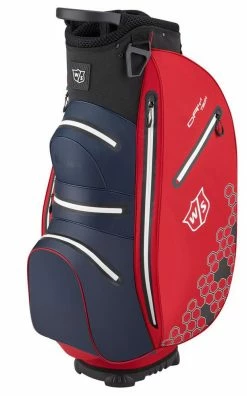 Wilson Golf Wilson Dry Tech II Cart Bag-Red/White/Blue