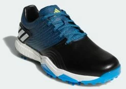 ADIDAS ADIPOWER 4ORGED Men's Golf Shoes - Bright Blue/Core Black/Shock Yellow -Clubs Sales 2023 4orged 4