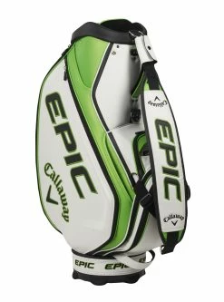 Callaway Golf Callaway Epic Staff Bag 9 Callaway Golf Callaway Epic Staff Bag -Clubs Sales 2023 5121101 bg cg stff epic wht grn blk 21 back right