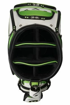 Callaway Golf Callaway Epic Staff Bag 10 Callaway Golf Callaway Epic Staff Bag -Clubs Sales 2023 5121101 bg cg stff epic wht grn blk 21 top