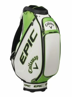 Callaway Golf Callaway Epic Staff Bag 13 Callaway Golf Callaway Epic Staff Bag -Clubs Sales 2023 5121101 bg cg stff epic wht grn blk 21 tq left