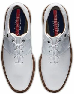 FootJoy Golf FootJoy DryJoys Premiere Series Packard Golf Shoes - White -Clubs Sales 2023 53908 2 1 1