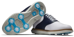 FootJoy Golf FootJoy Traditions Mens Golf Shoes - White/Navy 57899 -Clubs Sales 2023 57899 1
