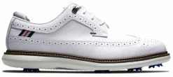 FootJoy Golf FootJoy Traditions - Shield Tip Golf Shoes - White
