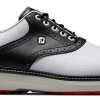 FootJoy Golf FootJoy Traditions Spikeless Mens Golf Shoes - White/Black/Grey