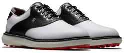 FootJoy Golf FootJoy Traditions Spikeless Mens Golf Shoes - White/Black/Grey -Clubs Sales 2023 57924 3