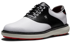 FootJoy Golf FootJoy Traditions Spikeless Mens Golf Shoes - White/Black/Grey -Clubs Sales 2023 57924 4