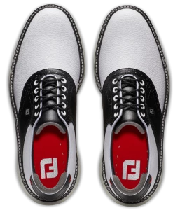 FootJoy Golf FootJoy Traditions Spikeless Mens Golf Shoes - White/Black/Grey -Clubs Sales 2023 57924 7
