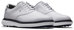 FootJoy Golf FootJoy Traditions Spikeless Mens Golf Shoes - White/Navy -Clubs Sales 2023 57927 3