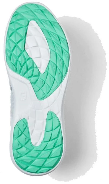 FootJoy Golf FootJoy Flex Women's Golf Shoe - White/Green 5 FootJoy Golf FootJoy Flex Women's Golf Shoe - White/Green - Image 3