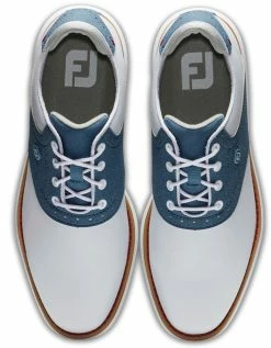 FootJoy Golf FootJoy Traditions Women's Golf Shoes - White/Blue -Clubs Sales 2023 97907 1