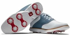 FootJoy Golf FootJoy Traditions Women's Golf Shoes - White/Blue -Clubs Sales 2023 97907 2