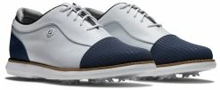 FootJoy Golf FootJoy Traditions Cap Toe Womens Golf Shoe - White/Navy -Clubs Sales 2023 97915 1