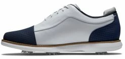 FootJoy Golf FootJoy Traditions Cap Toe Womens Golf Shoe - White/Navy -Clubs Sales 2023 97915 4