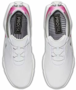 FootJoy Golf FootJoy Pro SL Boa Women's Golf Shoes - White/Silver/Rose -Clubs Sales 2023 98119 2