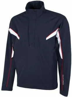 Galvin Green Abe Waterproof Half Zip Jacket - Navy/White/Red