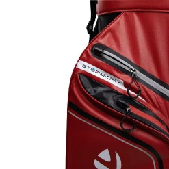 TaylorMade Golf TaylorMade Storm Dry Waterproof Cart Bag - Red/Black -Clubs Sales 2023 astorm