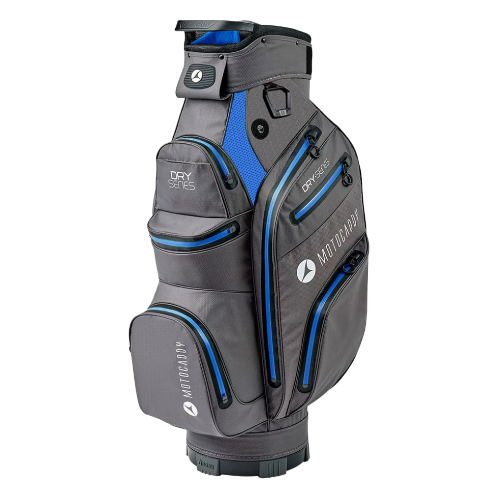 Motocaddy Golf Motocaddy Dry Series Cart Bag - Charcoal/Blue 3 Motocaddy Golf Motocaddy Dry Series Cart Bag - Charcoal/Blue