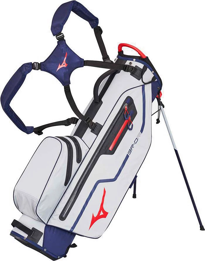 Mizuno Golf Mizuno BR-DRI Stand Bag 2019 - Blue/Silver/Red 3 Mizuno Golf Mizuno BR-DRI Stand Bag 2019 - Blue/Silver/Red