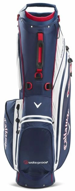 Callaway Golf Callaway Hyper Dry C Double Strap Stand Bag -Black/Charcoal -Clubs Sales 2023 callawayhyperdryc navywhite 3 4