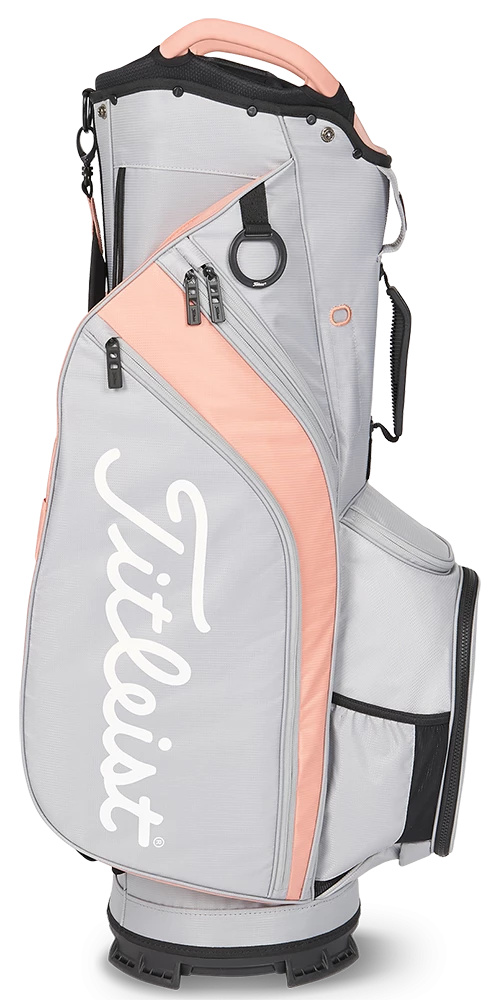 Titleist Golf Titleist Cart 14 Cart Bag - Grey/Peach 3 Titleist Golf Titleist Cart 14 Cart Bag - Grey/Peach
