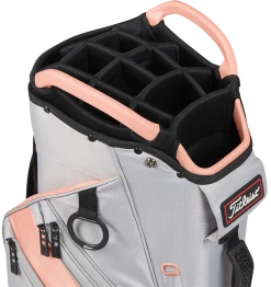 Titleist Golf Titleist Cart 14 Cart Bag - Grey/Peach 9 Titleist Golf Titleist Cart 14 Cart Bag - Grey/Peach -Clubs Sales 2023 cart14greypeach 4