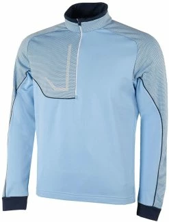 Galvin Green DAXTON Insula Pullover - Blue Bell/Navy/White