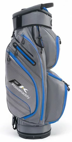 Powakaddy Golf Powakaddy DLX -Lite Edition Cart Bag - Gunmetal/Blue