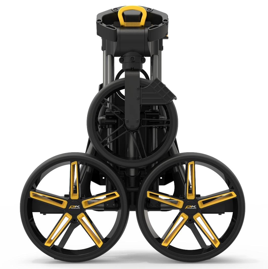 Powakaddy Golf NEW Powakaddy DLX-Lite FF Push Trolley - GunMetal/Yellow 8 Powakaddy Golf NEW Powakaddy DLX-Lite FF Push Trolley - GunMetal/Yellow - Image 6