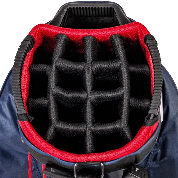 Big Max Golf Big Max Dri-Lite Sport Cart Bag - Navy/Silver/Red 4 Big Max Golf Big Max Dri-Lite Sport Cart Bag - Navy/Silver/Red - Image 2