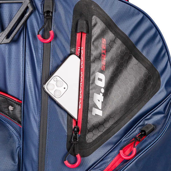 Big Max Golf Big Max Dri-Lite Sport Cart Bag - Navy/Silver/Red 5 Big Max Golf Big Max Dri-Lite Sport Cart Bag - Navy/Silver/Red - Image 3