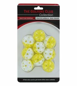 Golfers Club Practice Airballs -Clubs Sales 2023 dual colour practice balls 9 ball pack 1