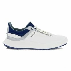 ECCO Golf ECCO M GOLF CORE GOLF SHOES - WHITE/SILVER METALLIC/BLUE DEPTHS -Clubs Sales 2023 ecco 100804 60214 outside