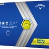 Callaway Golf NEW Callaway ERC Soft Triple Track Golf Balls - Yellow -Clubs Sales 2023 ercy3