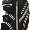 Wilson Golf Wilson EXO Dry Waterproof Cart Bag - Black/Black/Silver -Clubs Sales 2023 exodrybkbksil