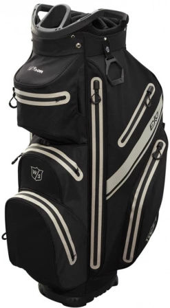 Wilson Golf Wilson EXO Dry Waterproof Cart Bag - Black/Black/Silver