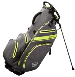 Wilson Golf Wilson EXO Dry Waterproof Stand Bag - Charcoal/Citron/Silver