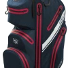 Wilson Golf Wilson EXO Dry Waterproof Cart Bag - Navy/Red/White -Clubs Sales 2023 exodrynvrdwh