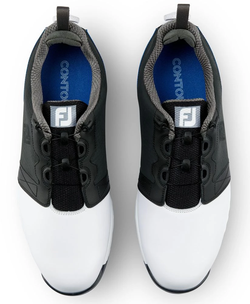 FootJoy Golf FootJoy ContourFIT BOA #54159 -White & Black-10-Medium 4 FootJoy Golf FootJoy ContourFIT BOA #54159 -White & Black-10-Medium - Image 2