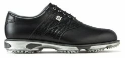 FootJoy Golf FootJoy DryJoys Tour Golf Shoes #53678 - Black & Black Croc - 6 Medium