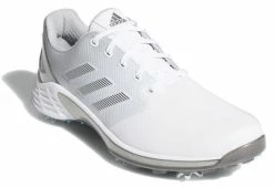 ADIDAS ZG21 Golf Shoes - Cloud White / Dark Silver Metallic / Grey Five -Clubs Sales 2023 fw5545 4